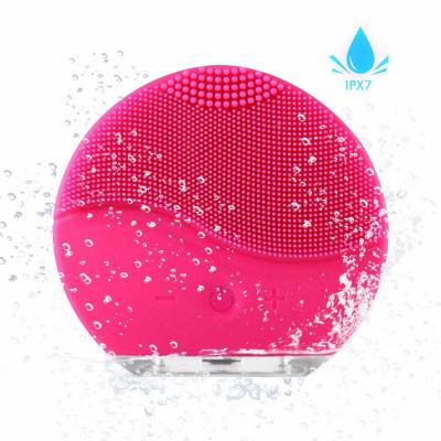 China Facial Cleansing Brush Wireless Charging Electric Sonic Face Massager IPX7 waterproof for sale