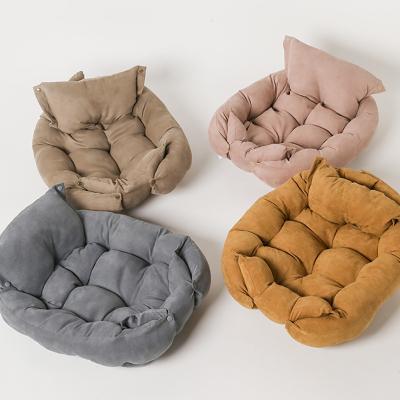 China Custom Made Breathable High Quality Soft Folding Square Cushion Dog Bed Pet Sofa For Sleeping for sale