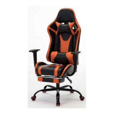 China Revolving Ergonomic design reclining with footrest PVC leather sponge 3D armrest gaming chair for sale