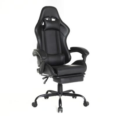 China HOT Factory Custom Leather PVC Linkage 3D Armrest Game Rotation Chair With Footrest for sale