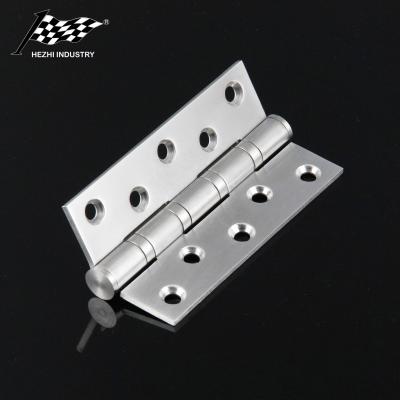 China Modern Flat Head Square Corner Ball Bearing Door Hinge Stain Nickel for sale