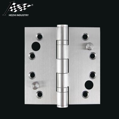 China Modern 4x4x3 Two Studs Anti Theft Ball Bearing Stainless Steel Security Flat Door Hinges for sale