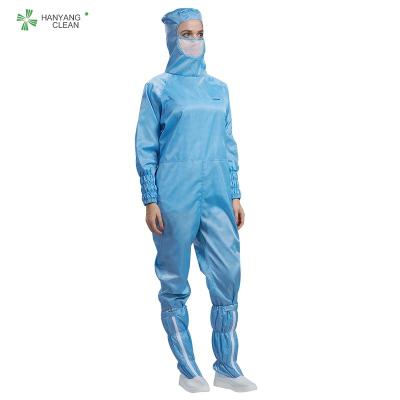 China China manufacturer wholesale antistatic dust proof high performance ESD cleanroom coverall for electronic industry for sale