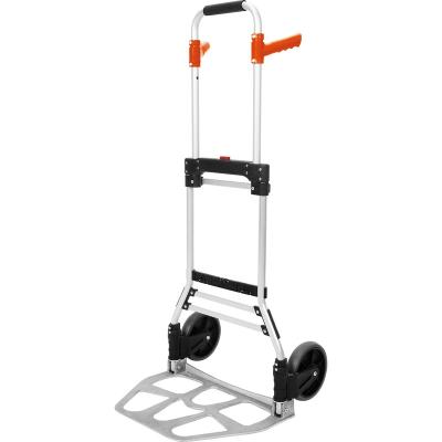 China Multifunction Aluminium folding luggage cart 120kgs load capacity hand trolley hand truck for sale