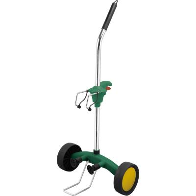 China Multifunction RH-75 steel two ABS wheels dismountable bottle green outdoor plant pot mover garden trolley hand truck for sale