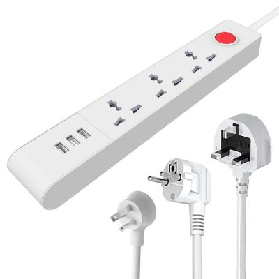 China Residential / General-Purpose Multi-standard Socket multiprise outlets smart surge protector electrical  universal power strip for desk and office for sale