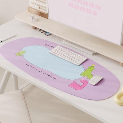 China Large Gaming Keyboard Mat XL Mousepad OEM Customized And ODM Multiple Size PU Leather Waterproof Heat Resistance Gaming Mouse Pad for sale