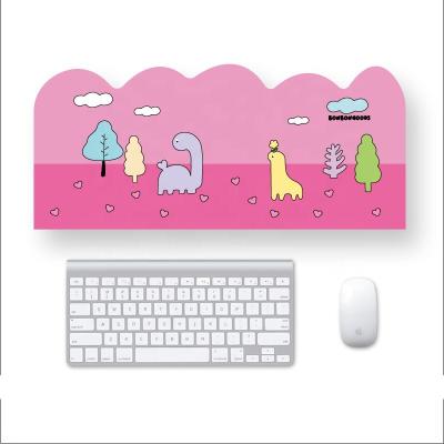 China Newcomer Large Desktop Gaming Mat XXL PU Keyboard Protective Heat Resistance Leather Waterproof Cartoon Cute Design Gaming Mouse Pad for sale