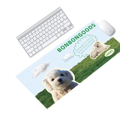 China Gaming Mouse Pad Cute Dogs Print Desk Mat Waterproof Heat Resistance Large PU Leather Mouse Pad XXXL Customized by Animal Picture for sale