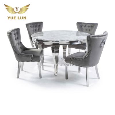 China Nordic Velvet Tufted Dining Chair Industrial Metal Restaurant Convertibles Room One Feeder PU Leather Chair for sale