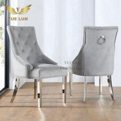 China Cheap Contemporary Event Wedding Metal Tufted Chameleon Dining Chair Vintage Restaurant Furniture for sale