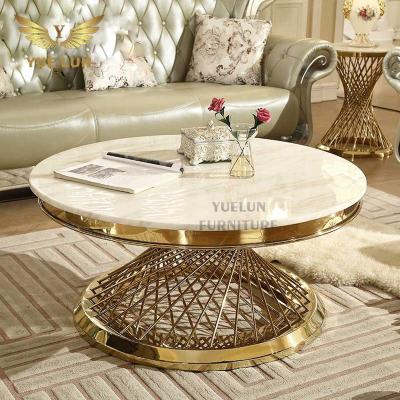 China Modern Home Center Marble Coffee Tables Modern Round Table Furniture Luxury Coffee Table For Living Room for sale