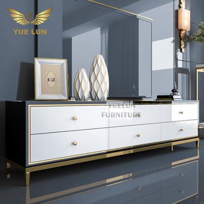 China Luxury Marble Living Room Furniture Home TV Stand Eco-friendly Modern TV Stand Cabinet TV Stand for sale