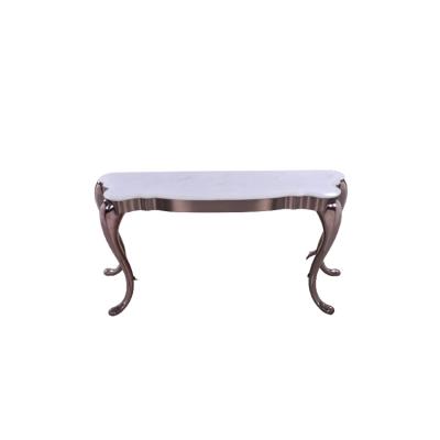 China Modern Fancy Design Furniture Living Room Sets Metal Luxury Console Table for sale