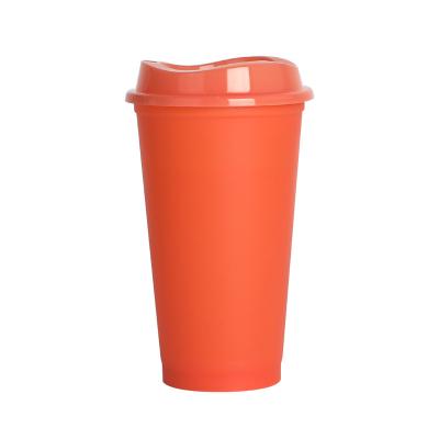 China Viable Hot Sale 16oz Coffee Mug With Silicone Cover Bottle Non-slip Sealing Plastic Water Bottle for sale