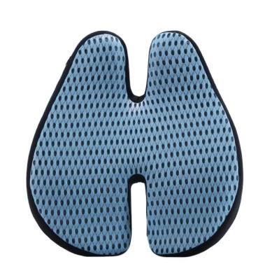 China Memory H Shape Car Driver Seat Cushion Lumber Memory Foam Wedge Rest Support Lumbar Back Cushion For Office Chair for sale