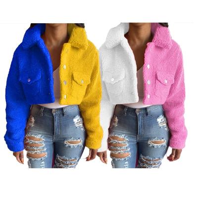 China Breathable Women Faux Fur Coats Jackets Winter Crop Tops Coats Fashionable Girl Fashion Jackets For Women Ladies Bubble Down Stripper Coats for sale