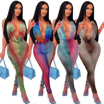 China 2022 Women Breathable Sexy Bodycon Stylish One Piece Ladies Mesh Jumpsuits And Rompers Bodysuits See Through Overalls Biker Shorts Pants for sale