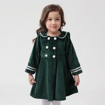 China Retro Anti-wrinkle Children Clothing Autumn And Winter Christmas Velvet Spanish Lolita Coat for sale