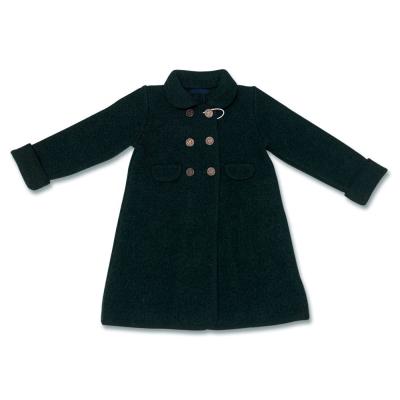 China Anti-wrinkle 2021 autumn and winter new children's clothing spanish princess high-end children's jacket pure color woolen coat for sale