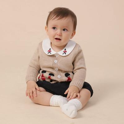 China Anti-wrinkle Autumn and Winter Children's Clothing Baby Wool Cardigan Boy Cartoon Knitted Sweater for sale