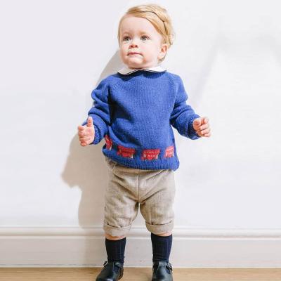 China Anti-wrinkle spanish children's clothes autumn and winter baby sweater pullover wool knitted sweater for sale