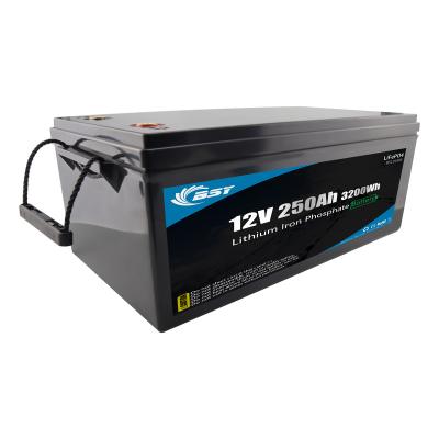 China Manufacturer brand new ups rechargeable solar battery 12v 250ah lifepo4 lfp battery BSY12V250Ah for sale