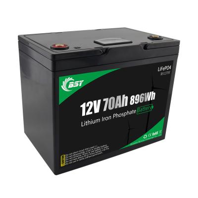 China New popular 12v 70ah abs lithium ion battery 2021 large lifepo4 power battery for sale