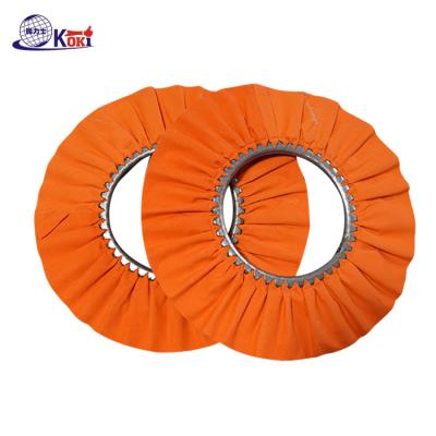 China Long Life Factory Price Cotton Cloth Abrasive Grinding Wheel Buffing Polishing Broom for sale