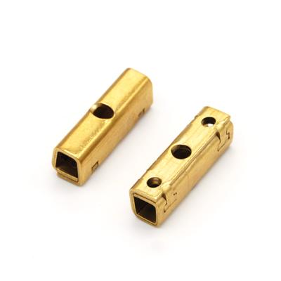 China Electronic Components Hongsheng Brass Spring Custom Two Hole MCB Lug Connector for sale