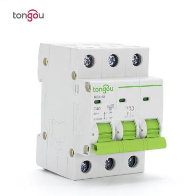 China The TOMC3-63 40A 3P High Quality Imported Material MCB IEC60898 Miniature Circuit Breaker for sale