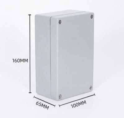 China Outdoor Electronic Equipment IP66 IP68 160*100*65mm Electrical Box Die Casting Junction Box Aluminum Weatherproof Cable Custom Weatherproof Metal Box for sale