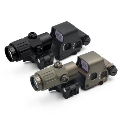 China Aluminium Alloy Factory High Quality 558 Red Dot Holographic Sight with G33 3X Magnifier Sight Scope Combo for sale