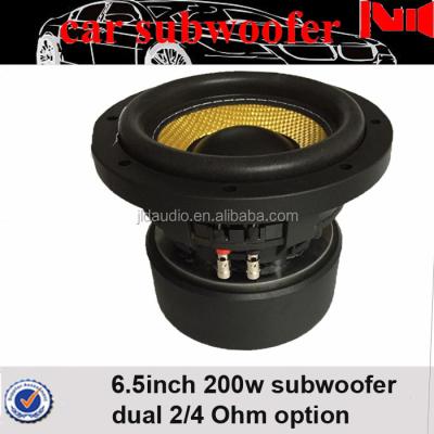 China 2016 new car subwoofer bass jld subwoofers 6.5inch aluminum aluminum basket and portable 200w RMS mini subwoofer speaker for sale