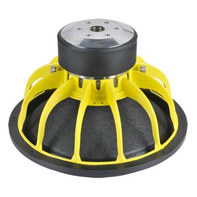 China Car Bass Subwoofer 18inch Car Subwoofer Rubber Gasket For Subwoofer Speaker Basket Yellow Aluminum Car Subwoofer for sale