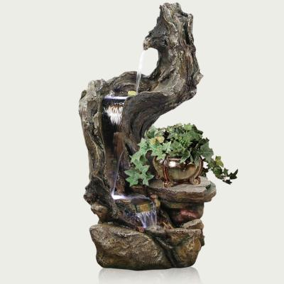 China Morden Polyresin Luxury Decoration Water Fountains For Garden for sale