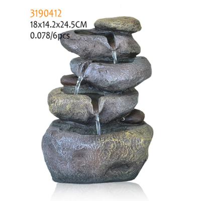 China Europe Handmade Polyresin Tabletop Fountains Indoor Polyresin Water Fountain for sale