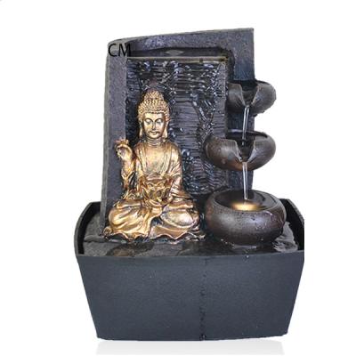 China China Factory Supply Professional Resin Buddha Lighting Fountain Buddha Fountain With Led for sale