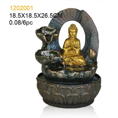 China 2020 China Factory Polyresin Water Fountain Outdoor Products Wholesale Resin Garden Tabletop Fountains for sale