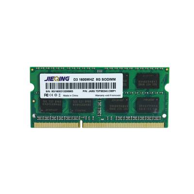 China High Stability CCE Green 1600MHz Non SODIMM CL11 1.35V 8bit Memory Bank 8GB RAM DDR3 512M X For Notebook RAM for sale