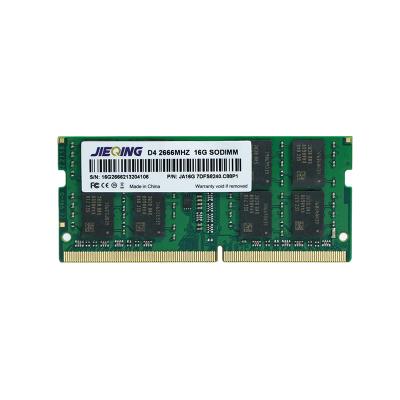 China High Quality Notebook RAM CCE Green SODIMM CL19 1.2V 260pins SODIMM 16GB 1GX8 RAM DDR4 2666MHz Non Memory for sale