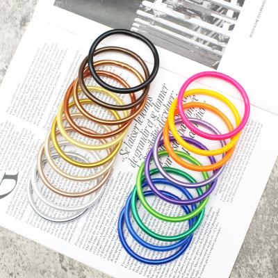 China Fashion Silicone Jelly Circles Bangle Colorful Gold Foil Pipe Hose Bracelet For Women Men Friendship Lucky Bracelet for sale