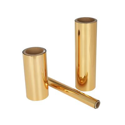 China Moisture Proof Moisture Proof PET Metallized Gold And Silver Foil Film Laminating Thermal Lamination Roll For Packaging Industry Cardboard Paper Laminated for sale