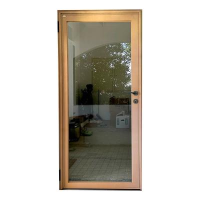 China Sound Insulation Good Quality Balcony Glass Door 180-Type Titanium Steel-Framed Soundproof Glass Door Reducing noise by 40 dB for sale