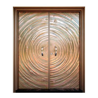 China Null H4 Siena-Good Quality Exterior Doors Front Entry Doors 99.9% Pure Imported Red Copper, Exuding A Majestic Presence for sale