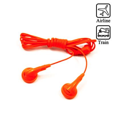 China Cheap Disposable In-Ear Low Price Earphone Airline Aviation Headset Air Car Earphone Earphone Wholesaler for sale