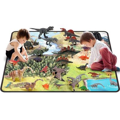 China Hot Selling Plastic PVC Dinosaur Play Toy Set DIY Jurassic Dinosaur World Toy for sale