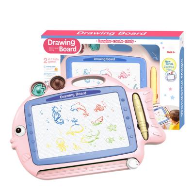 China Paper 2 in 1 Children Painting Play Toy Plastic Magnetic Drawing Board Toy for sale