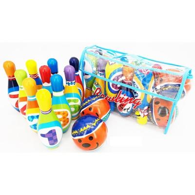 China Soft Toy 12PCS Soft PU Bowling Set Rolling Ball Wholesale Toy for sale