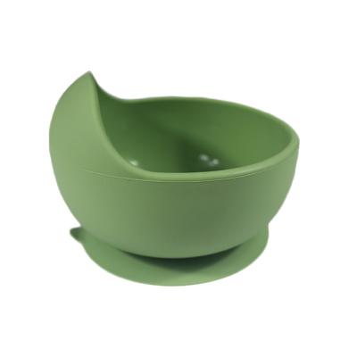 China BPA Free Baby Bowl Suction With Folding Handel Kids Silicone Bowl for sale